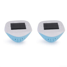 solar pool light, USB rechargeable, colorchanging LED, floating (2pcs)