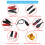 Car Motorcycle DIN Socket Cable Pigtail Wire For DIY Power 5