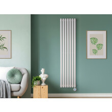 Eden Teppra 1200W Electric Vertical Radiator in White with Smart WiFi Control, 1800 x 420mm