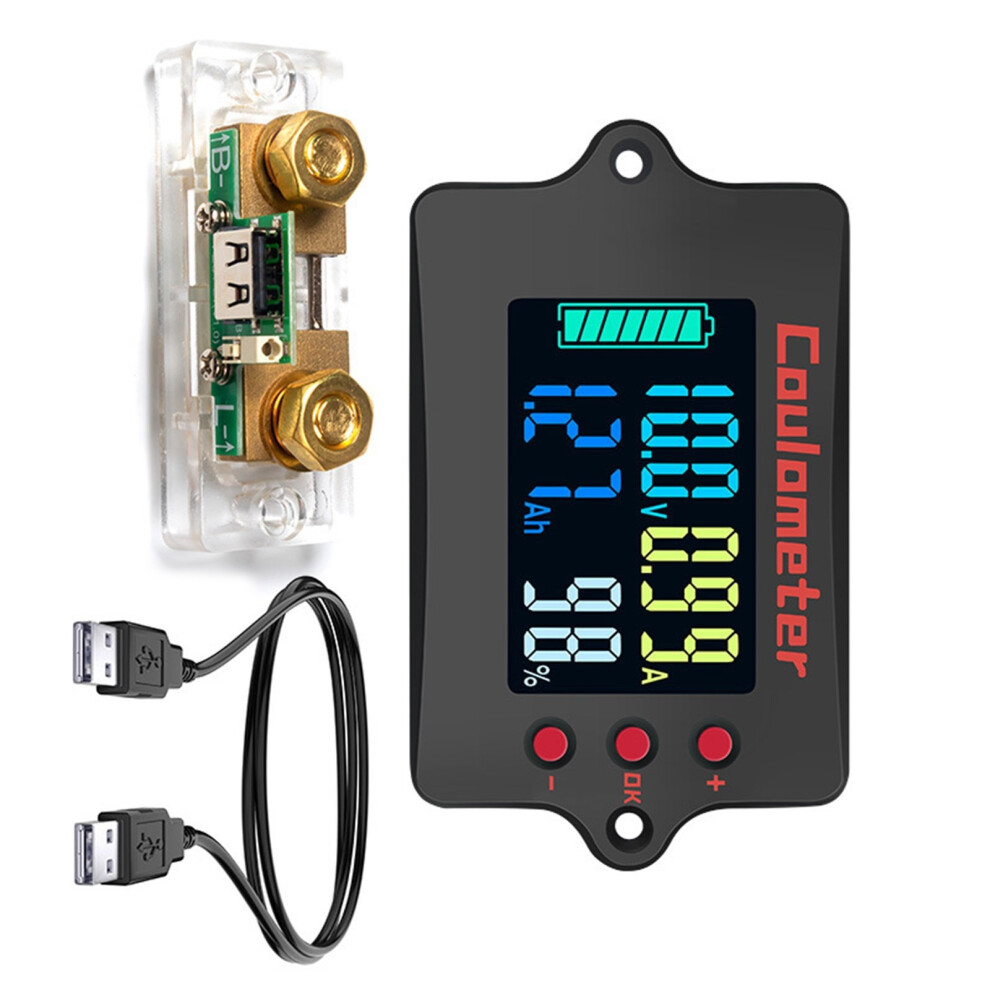 Accurate 8-120V Battery Tester Coulomb Meter-With 100A Shunt 7709000259007