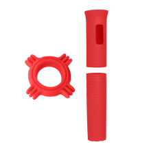 Silicone Microphones Protective Cover Set for Wireless-Red