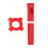 Silicone Microphones Protective Cover Set for Wireless-Red 1