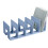 Acrylic Bookends Reading Shelf Book End File Sorter Book-Blue B 1