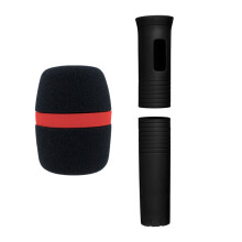 Professional Microphones Accessory Set Featuring Handle-Black