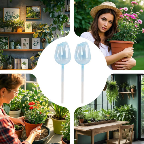 Automatic glass watering spikes, feeder balls for indoor plants 2