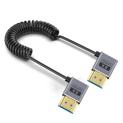 Spring Video Cable 8k60hz 48Gbps 2.1 Version Fast-right right