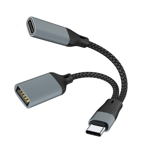Type C to 3.5mm Charger Adapter Cable with-60W typeC USB A
