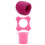 Set van 3 schuimmicrofoons, antislipringen, stofdichte-Roze. 1