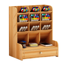 Handgefertigter Schreibtisch-Organizer aus Holz, multifunktionaler DIY-Stiftehalter für Zuhause und Büro, einfache Montage, umweltfreundliches