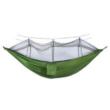 Fully Automatic Quick Open Hammock with Mosquito Net, Nylon Camping (Green)