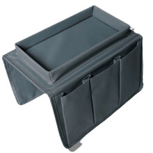 Opbergbakje voor armleuningen van bank, fauteuil of stoel, organizer voor afstandsbediening met ophangmogelijkheid, 600D Oxford-stof, opvouwbare