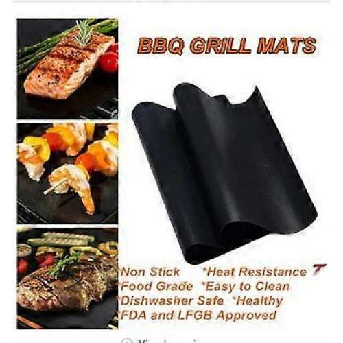(As show, style428) Reusable Non-stick Surface BBQ Grill Mat Baking Sheets