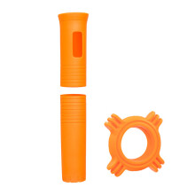 Silicone Microphones Cover Set for Enhanceds Grip-orange color