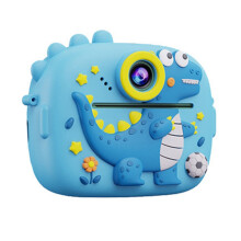 Kids Dinosaur Cartoon 1080P Digitale camera met twee-Blauw