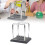 Newtons Cradle Pendulum met 5 ballen Motorische beweging 2