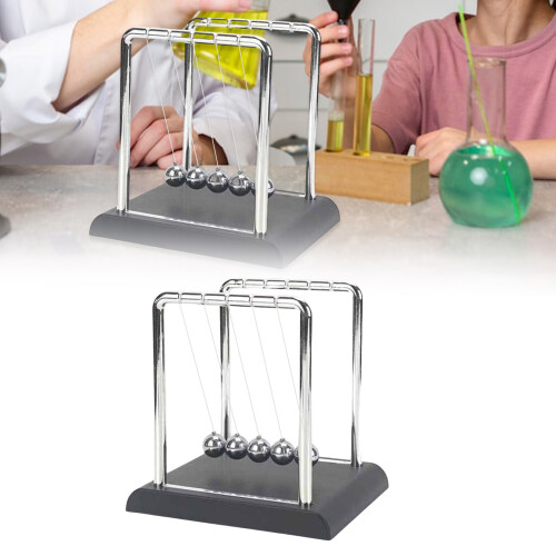 Newtons Cradle Pendulum met 5 ballen Motorische beweging 1