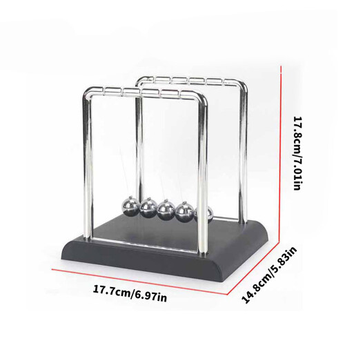 Newtons Cradle Pendulum met 5 ballen Motorische beweging 2