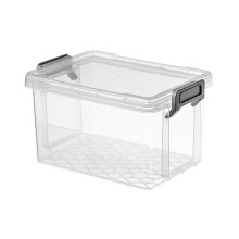 Opbergbakken met deksels Doorzichtige plastic-1 middelgroot