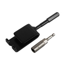 Ice Anchor Power Drill Adapter with Sleeve Ice Auger Adapter Shaft Metal Ice Anchor Tool for Nail Bracket Tent Nails