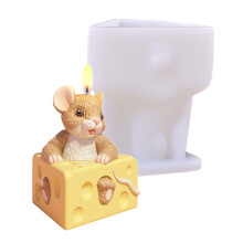 Moules en Silicone pour fromage de souris,-Souris et fromage