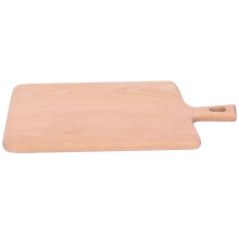 (As show, One size) Wood Cutting Board Kitchen Vegetable Bread Fruit Pizza Chopping Plate Accessory Cutlery 36x19x1.5cm
