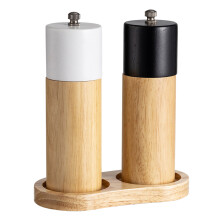 Elegante manuelle Holzmühle für Paprika, Mühle,-Schwarz und Weiß
