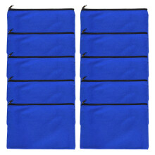 10 stuks penhouders canvas pennenzak cosmetisch etui etui-Blauw