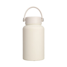 Nonrust Steel Thermal Flasks 650ml Wide Mouthes-Ivory white