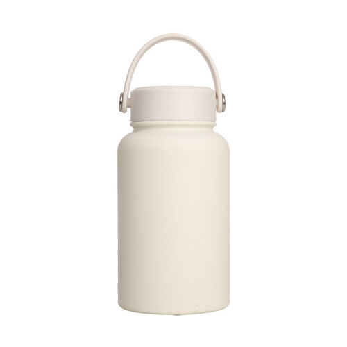 Nonrust Steel Thermal Flasks 650ml Wide Mouthes-Ivory white