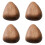 4 Pcs Natural Wood Pulls Solid Walnut Knob for Cabinets Drawers Wardrobe Ref: 9414 1