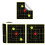 Splatter Targets 6 inch, 100 sheets, bright fluorescent yellow burst Ref: 7889 5