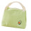 Große Lunchtasche aus Baumwollleinen mit-Grün 1