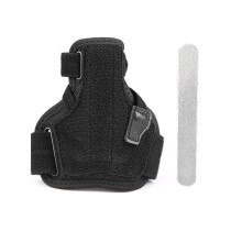Compression strap for wrist support, sports wrist support, lightweight (Black)