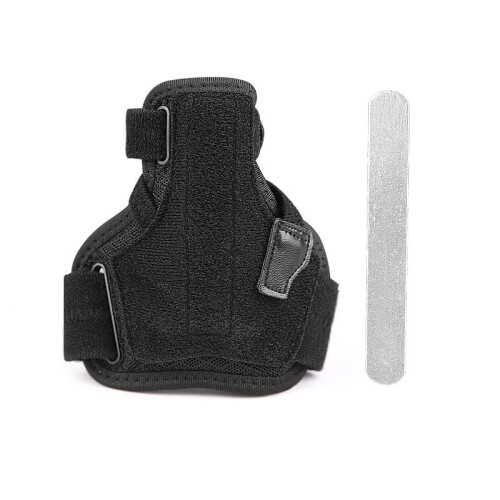Compression strap for wrist support, sports wrist support, lightweight (Black)