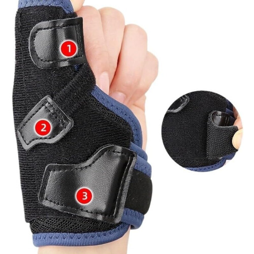 Compression strap for wrist support, sports wrist support, lightweight (Black) 2