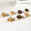 4 Pcs Natural Wood Pulls Solid Walnut Knob for Cabinets Drawers Wardrobe Ref: 9414 5