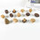 4 Pcs Natural Wood Pulls Solid Walnut Knob for Cabinets Drawers Wardrobe Ref: 9414 4