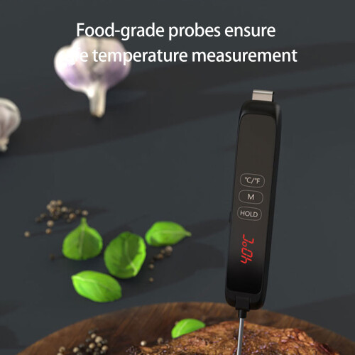 Foldable Food Thermometers LED Display High Precisions Two Probe 1