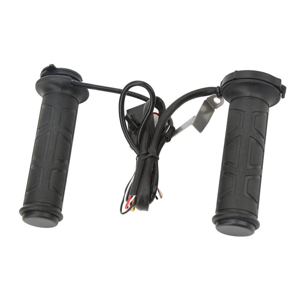 Electric Heated Grips For Atv, High Efficiency 12V Universal 7/8In Warm Handlebar Grips With Temperature Regulating System, Durable And Rustproof Moto 9420858282525