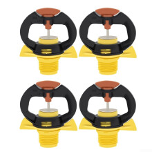 4er Set rotating plastic nozzles for optimal lawn and garden irrigation Ref: 8132