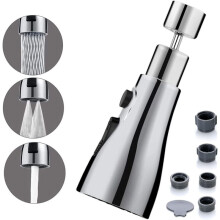 Cap de pulverizare eficient pentru robinet de bucătărie, robinet cu filtru rotativ la 360, design elegant și subțire, economisire a apei în 3