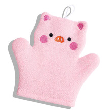 Zachte badhandschoenen voor kinderen Zachte exfoliërende-Roze