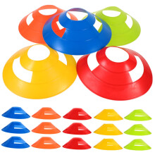 Football Training Cone Set - Assorted Color Sports Cones for Soccer Fitness Training - 19x5.5 CM Obstacle Equipment