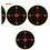 Splatter targets, 6inch bright fluorescent yellow burst for training 1