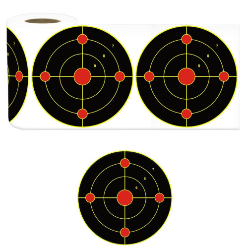 Splatter targets, 6inch bright fluorescent yellow burst for training