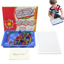 Childrens String Weaving Board, Art Kit, Creative Craft Set, Sturdy PVC Frame