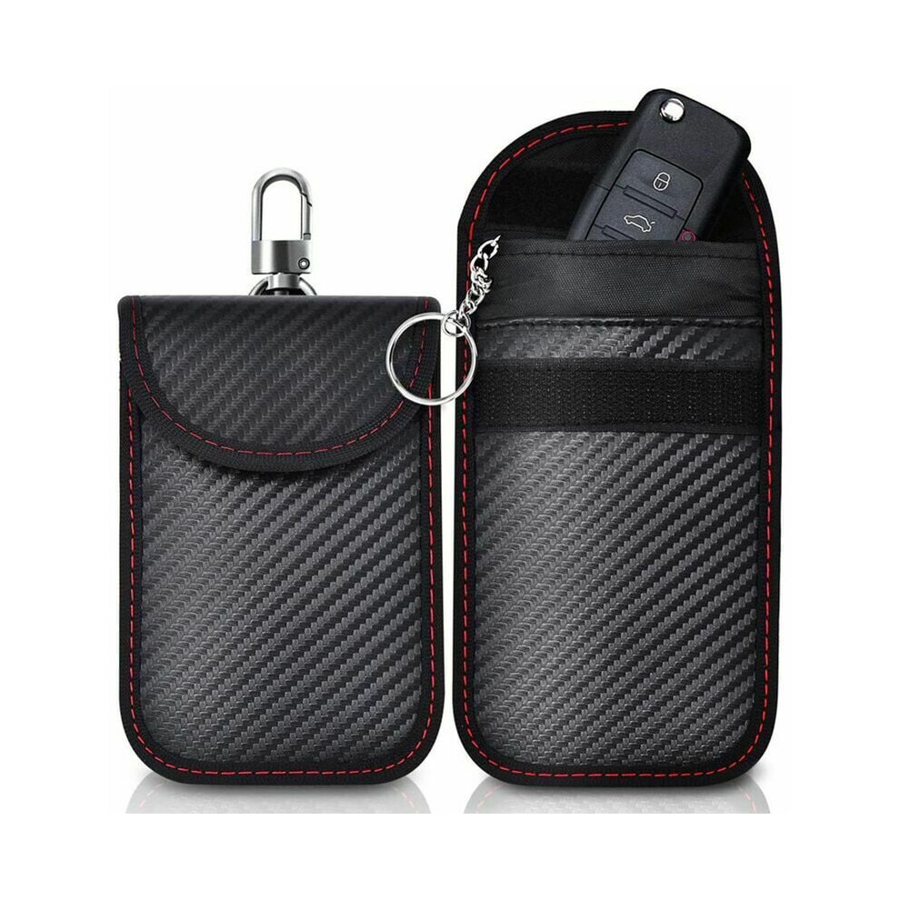 Advanced Rfid Signal Blocking Faraday Bag, Key Fob Protector With Military-Grade Rf Shielding, Enhanced Security Case, Anti-Theft Pouch For Compact Ca 9198585183131