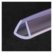 24mm x 23mm Clear U Shape Rubber Channel Edge Trim Trim Rubber Seal Suitable for Office Table Edge 5m Transparent Ref: 5150