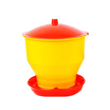 Thick chick feed and watering set for outdoor poultry, hanging containers for ducks, quails, pigeons, feeder