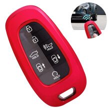 Specialanpassat TPU-nyckelfodral, nyckelfri öppningsfack för Hyundai Sonata Santa Fe Tucson, heltäckande skydd, högkvalitativ TPU, enkel
